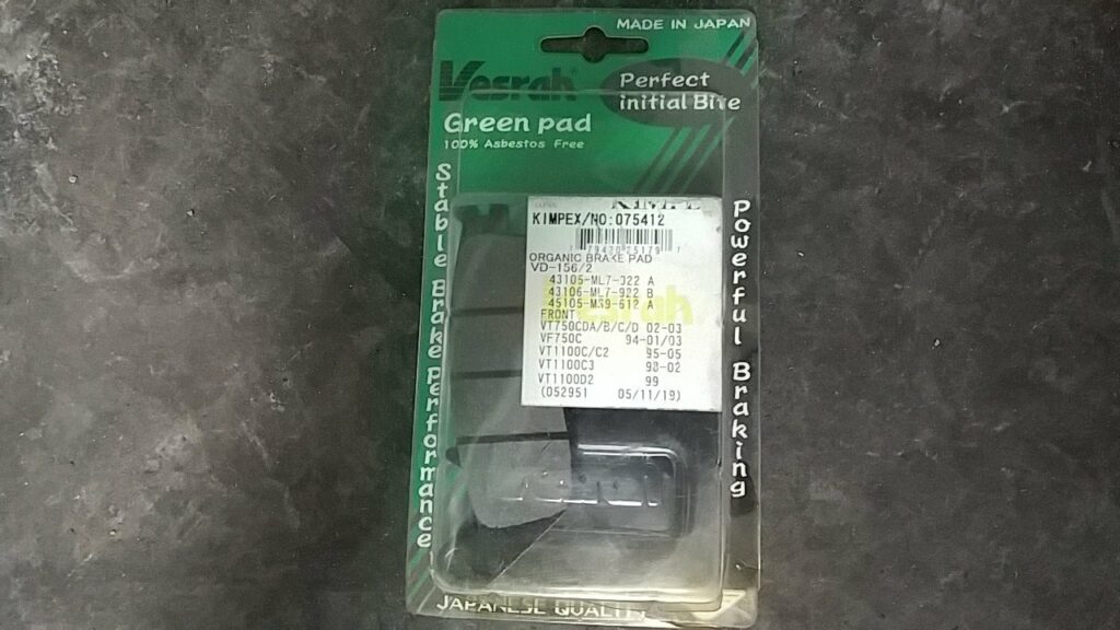 EBC FA608 / FA226 Vesrah Front Brake Pads Cross Roads Cycle Sales