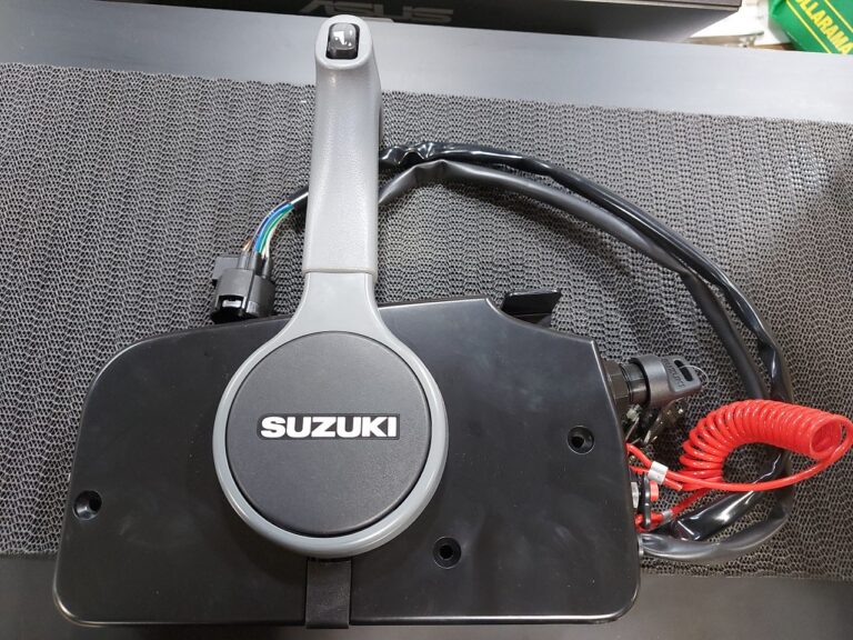 Suzuki Outboard Remote Control box W/ Key, Trim Switch, Harness NA12S