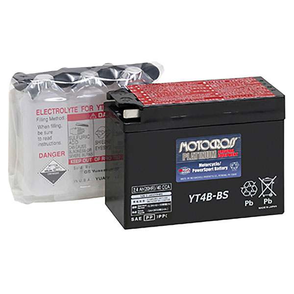 Motobatt MBT4BB Battery For Yamaha TTR50E (2006-2014) - Direct Replacement YT4B-BS