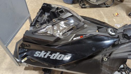 2013 - 2019 Ski Doo MXZ, RENEGADE 800R E-TEC Deep Black, Center Hood