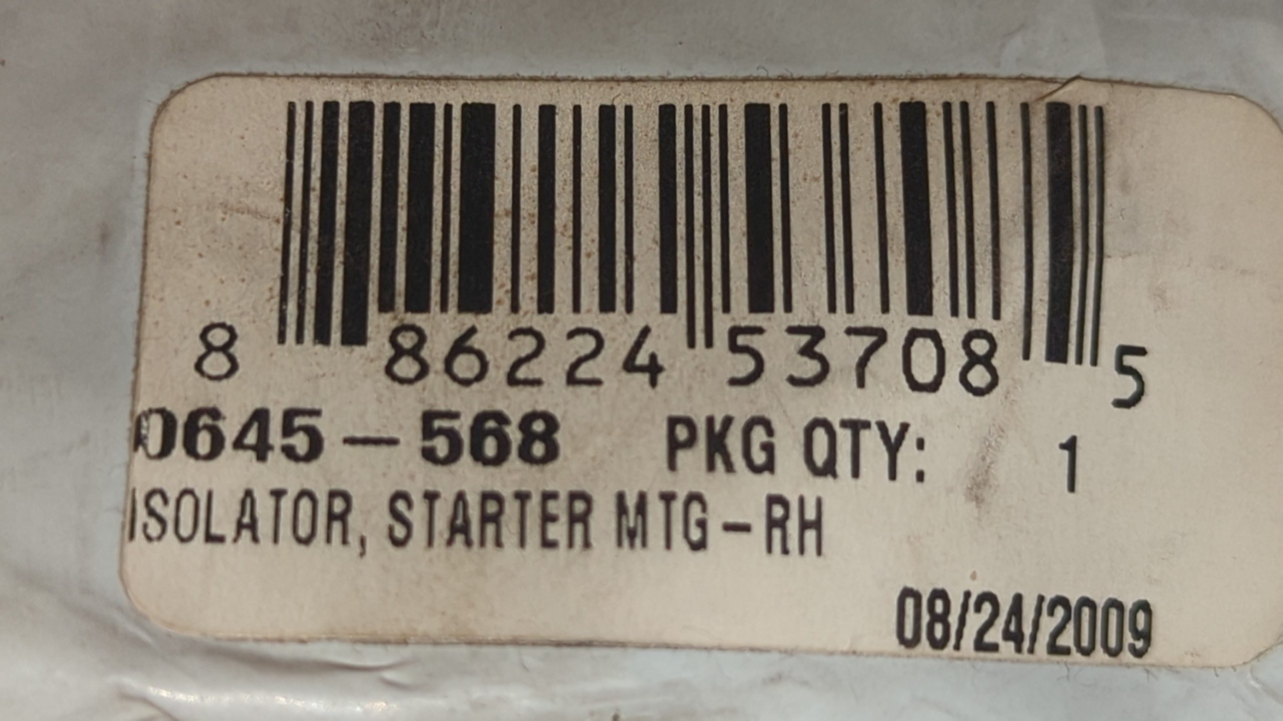 2008 -2013 Arctic Cat T570,F570,BEARCAT 570 Isolator, Starter Mounting - Right - Image 2