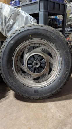 Alternative view of 1997 Suzuki Marauder Rear Tire 150/90-15 and Rim