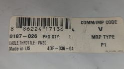 Alternative view of 1975 - 1979 Arctic Cat JAG 275, JAG 340,CHEETAH,JAG 2000,3000,LYNX TWIN Cable, Throttle