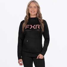 FXR W HYDROGEN TECH PO HOODIE BLACK/ROSE M