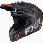 FXR Clutch EVO Helmet Black/Orange XL