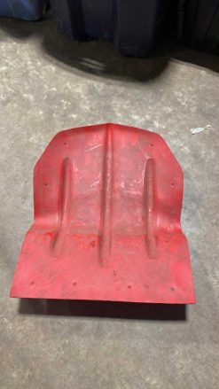 RED PLASTIC SKID PLATE