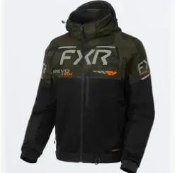 FXR M Revo RRX Jacket Black/Army Camo/ Orange 2XL