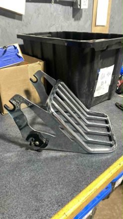 2009-2025 HARLEY TWO UP TOURING DETACHABLE CROME LUGGAGE RACK